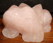 Rose Quartz Frog